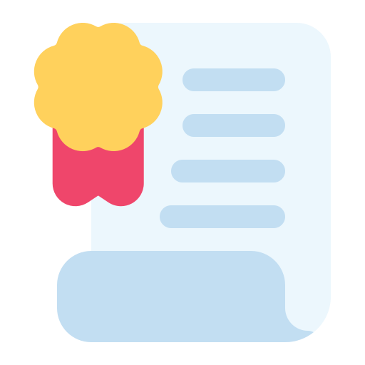 certificado icono gratis