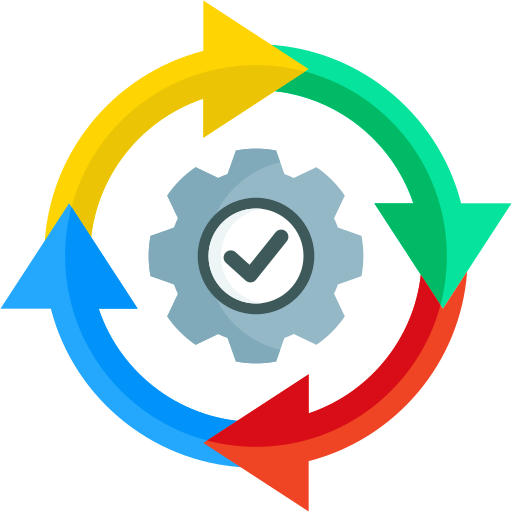 proceso de trabajo icono gratis