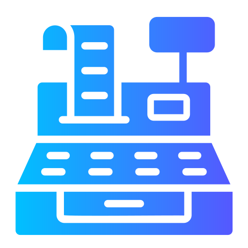 caja registradora icono gratis