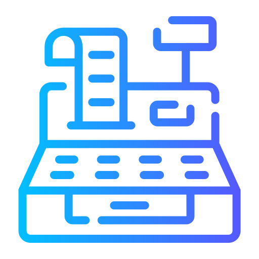 caja registradora icono gratis