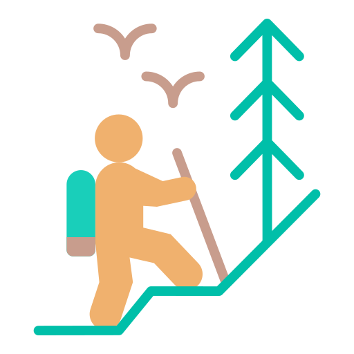 Hiking free icon Hiking free icon