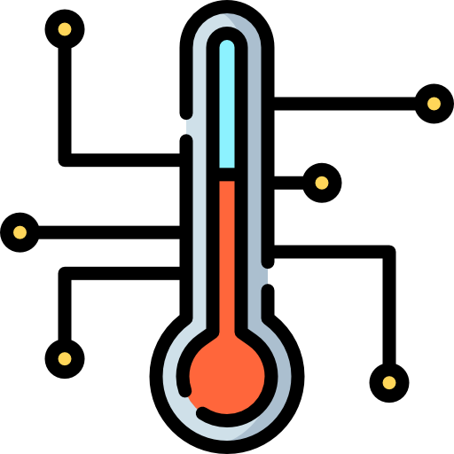 control de temperatura icono gratis