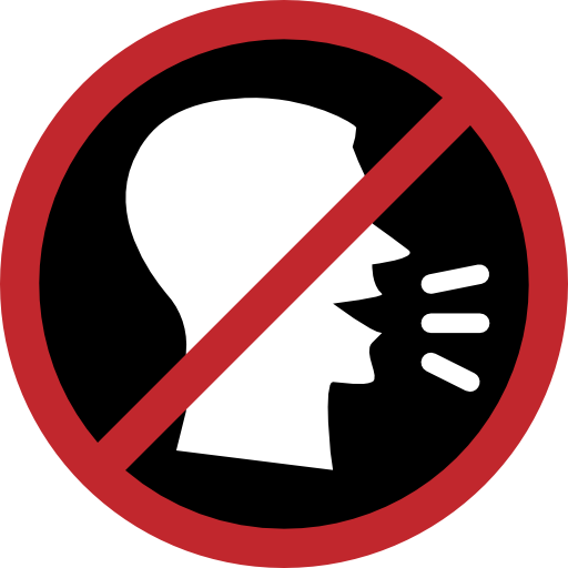 silence sign png