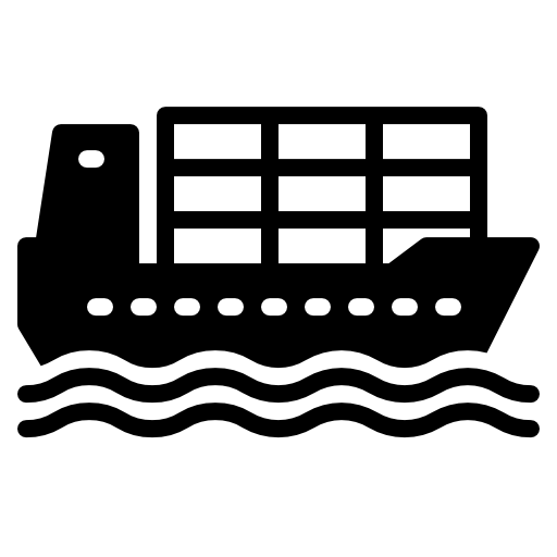 barco de carga icono gratis