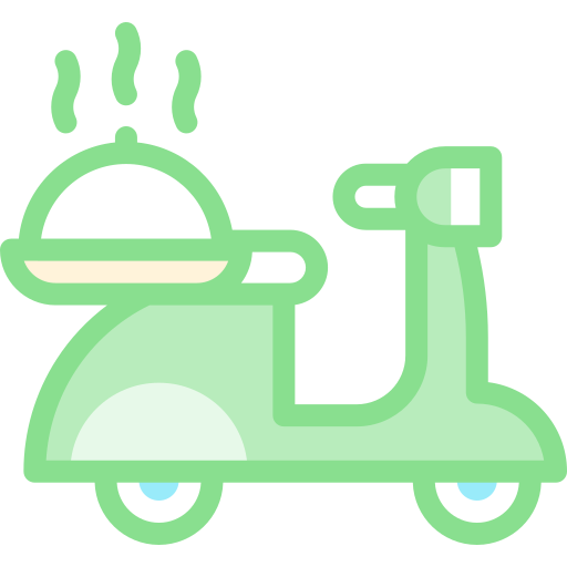 entrega de comida icono gratis