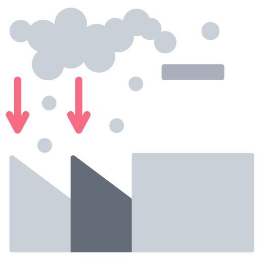 la contaminación del aire icono gratis