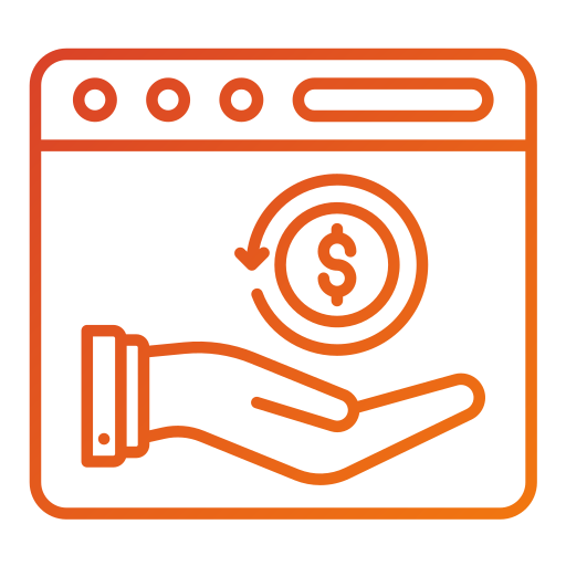 devolución de dinero icono gratis