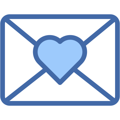 carta de amor icono gratis