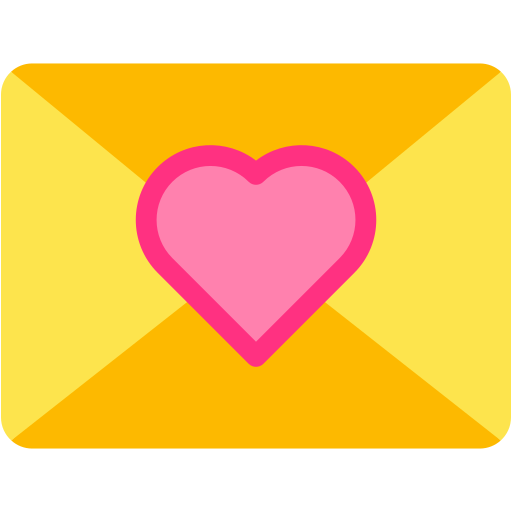 carta de amor icono gratis