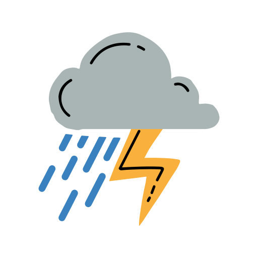 Lighning Stickers - Free weather Stickers