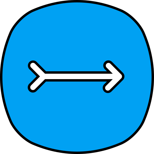 flecha correcta icono gratis