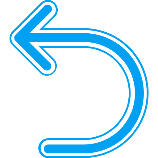 Turn left free icon Turn left free icon