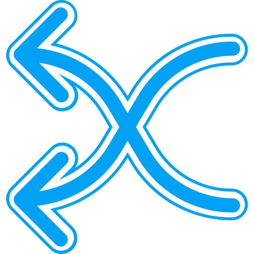 Shuffle arrows free icon Shuffle arrows free icon