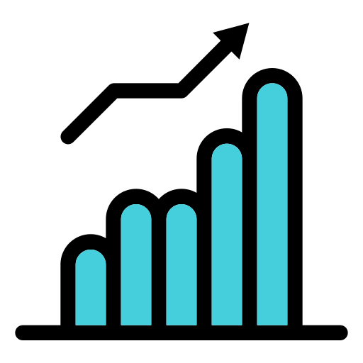 gráfico de barras icono gratis