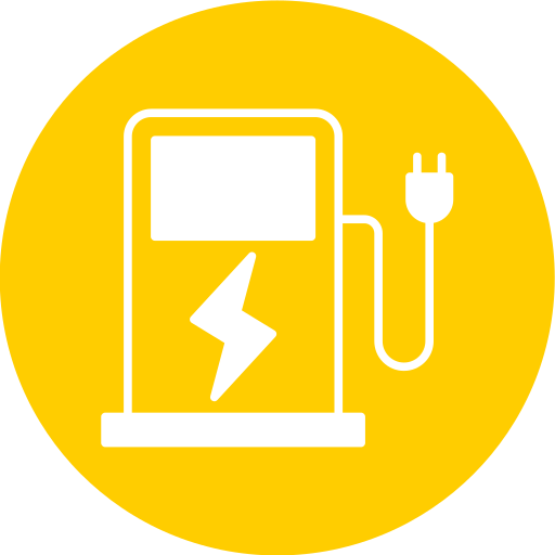 cargador de vehículo eléctrico icono gratis