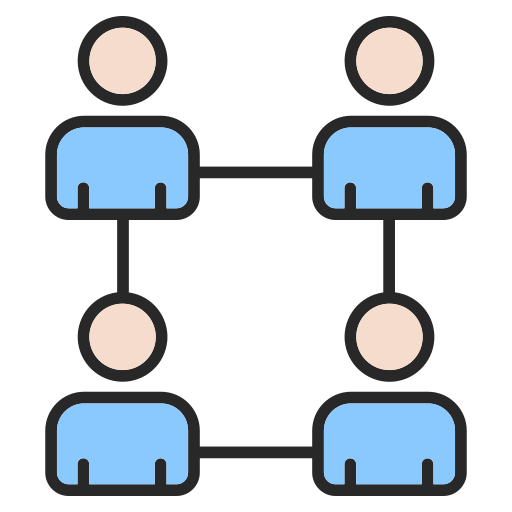 trabajo en equipo icono gratis