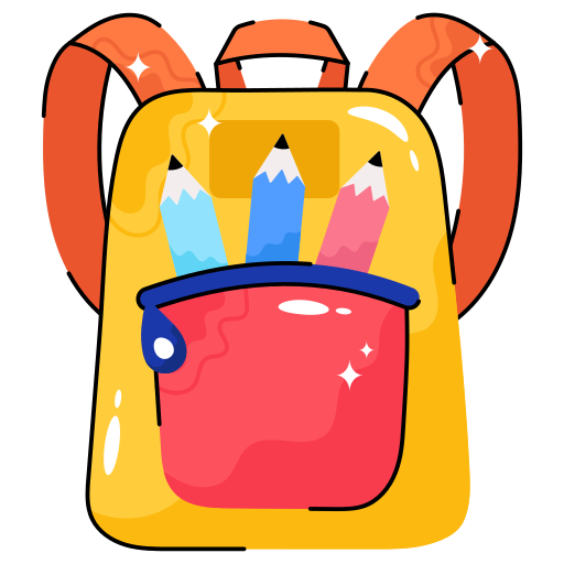 bolsa para la escuela icono gratis