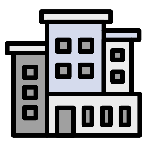 edificio de la ciudad icono gratis