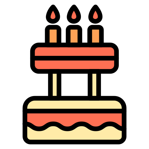 pastel de cumpleaños icono gratis