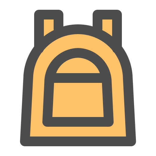 bolsa para la escuela icono gratis
