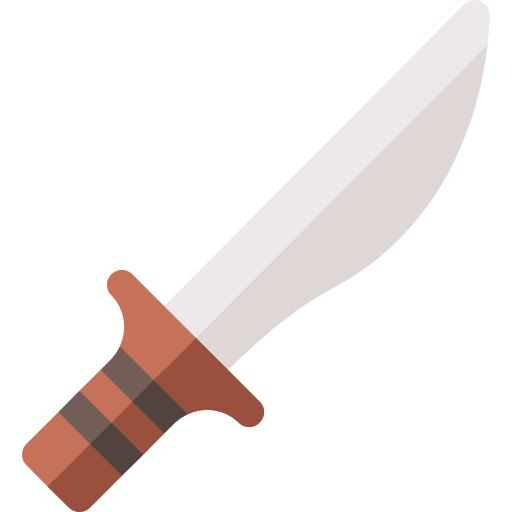 Knife Basic Rounded Flat icon