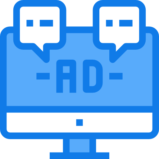 Advertising free icon