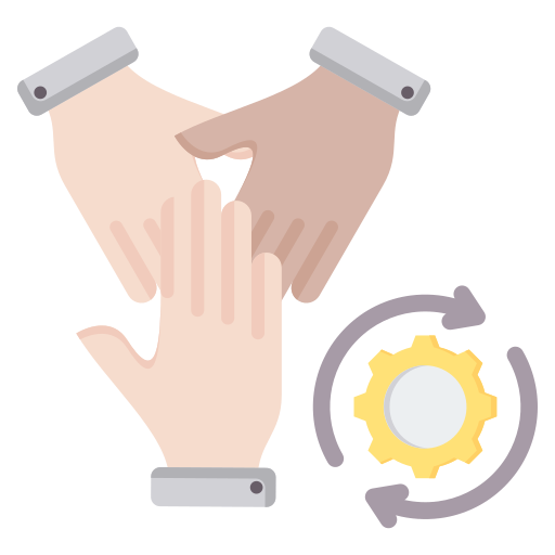 trabajo en equipo icono gratis