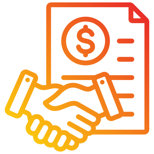 contrato comercial icono gratis