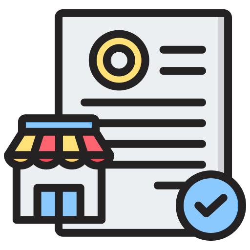 contrato de franquicia icono gratis