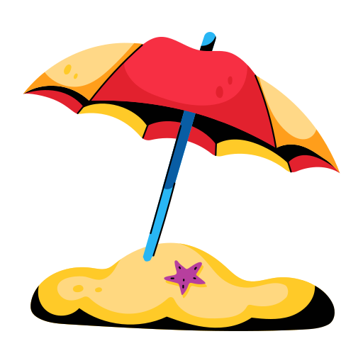 Beach umbrella - Free weather icons