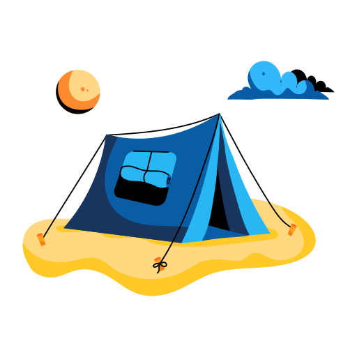 acampar icono gratis