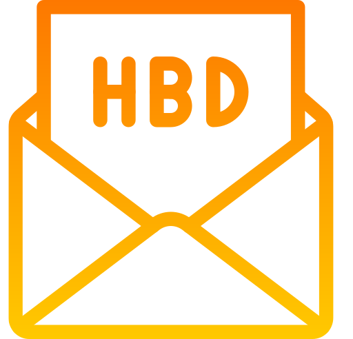 tarjeta de cumpleaños icono gratis