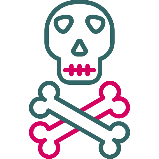 Skull and bones free icon Skull and bones free icon