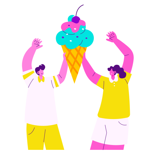 Ice cream free sticker Ice cream free sticker