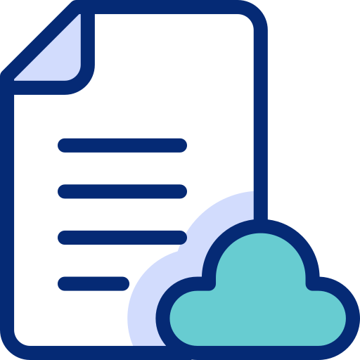 archivo en la nube icono gratis