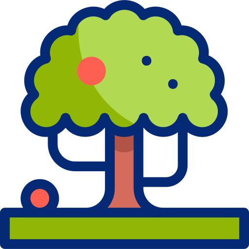 Árbol de frutas icono gratis