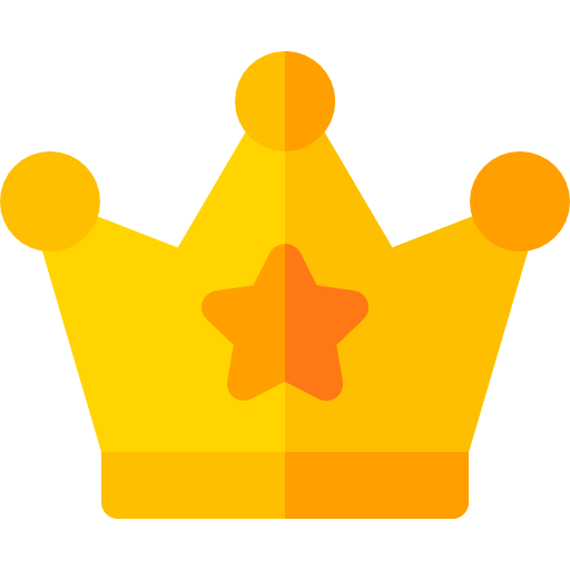 Crown Basic Rounded Flat icon