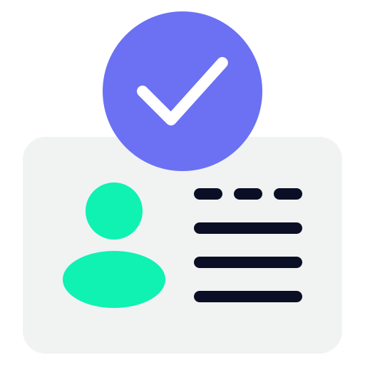 verificación de identidad icono gratis