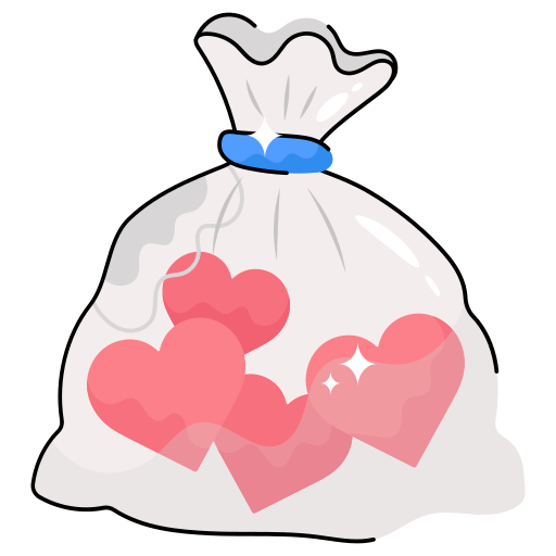 bolsa de amor icono gratis
