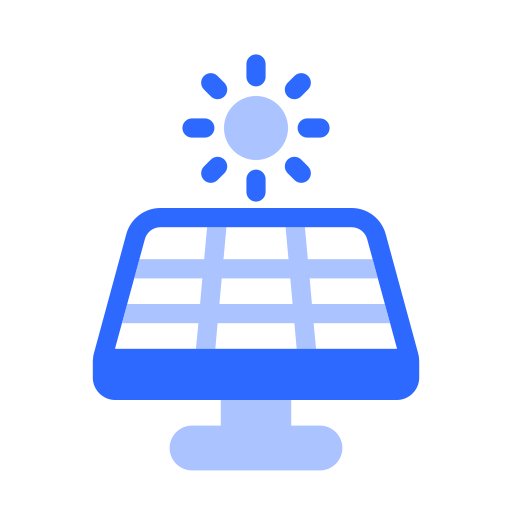 panel solar icono gratis