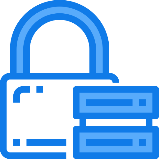 Padlock icon Justicon Blue