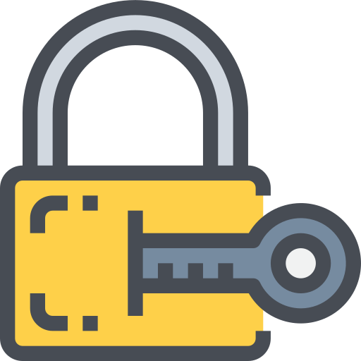 Padlock icon Justicon Flat