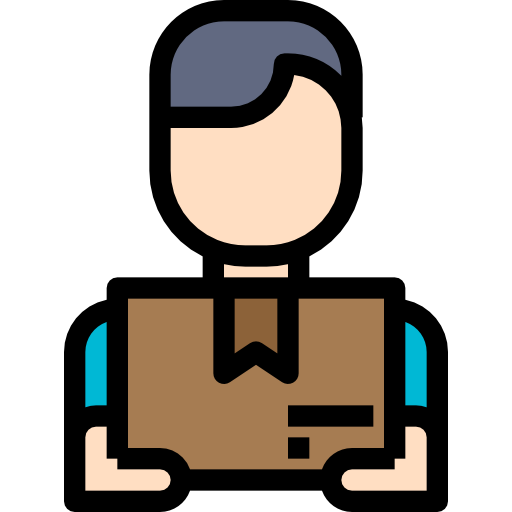 Delivery man free icon