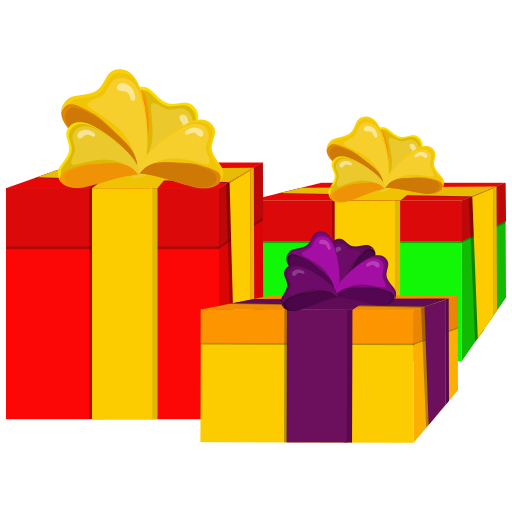 Wrapped presents free icon