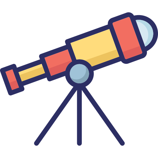 ícone do telescópio grátis ícone ícone do telescópio grátis ícone