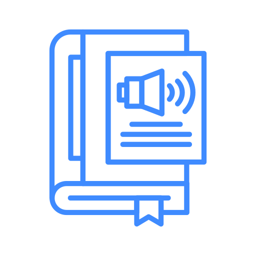 audio libro icono gratis