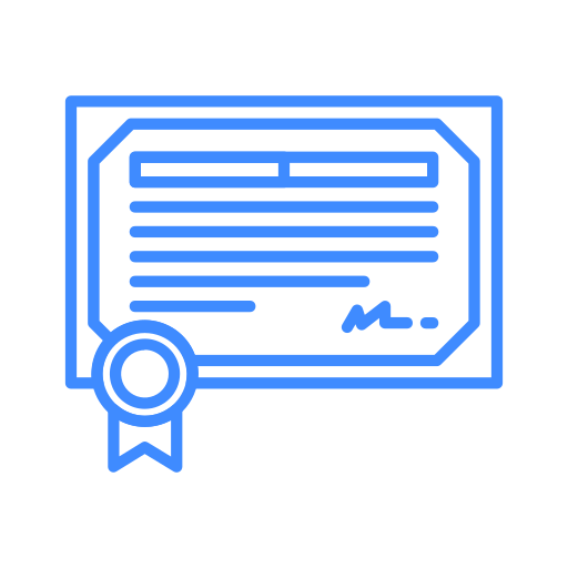 certificado icono gratis