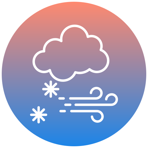 tormenta de nieve icono gratis