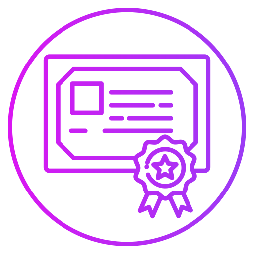 certificado icono gratis