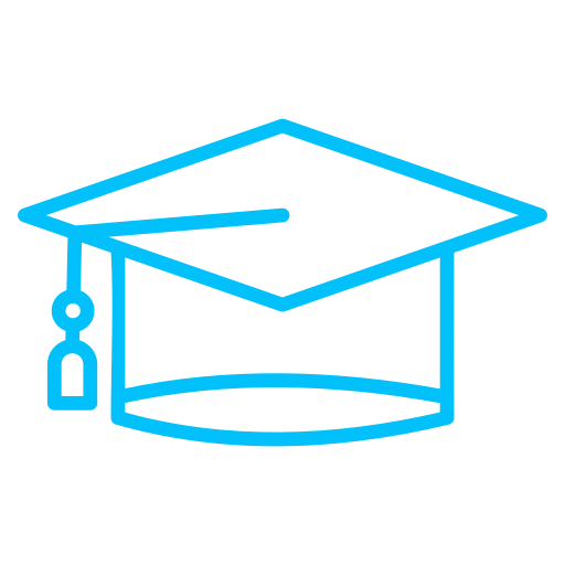 gorro de graduación icono gratis